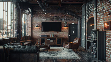 工业风客厅高清图片