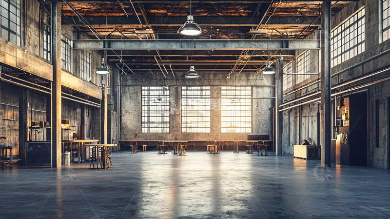 高清大图下载【趣麦麦图】工业风厂房高清图片