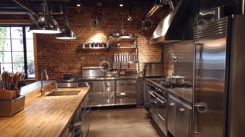 高清大图下载【趣麦麦图】工业风厨房高清图片
