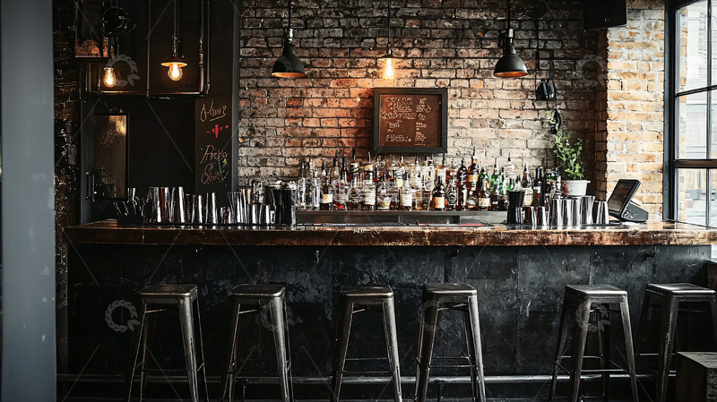 高清大图下载【趣麦麦图】暗色调复古酒吧