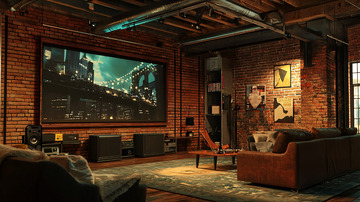 工业风家庭影院