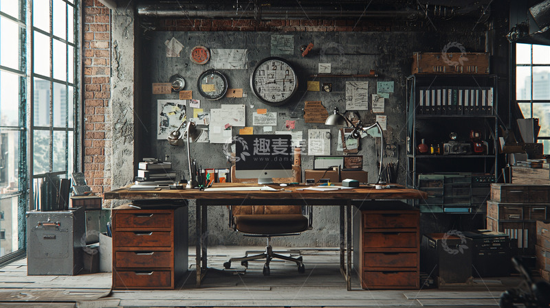 高清大图下载【趣麦麦图】工业风工作室