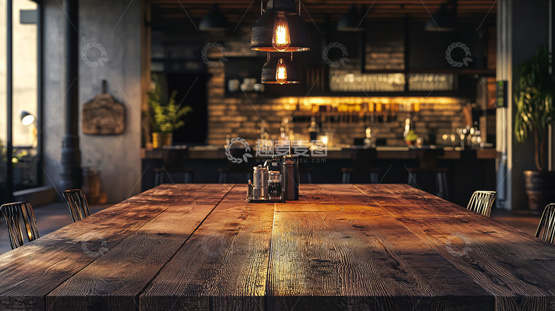 高清大图下载【趣麦麦图】工业风的家庭餐厅设计