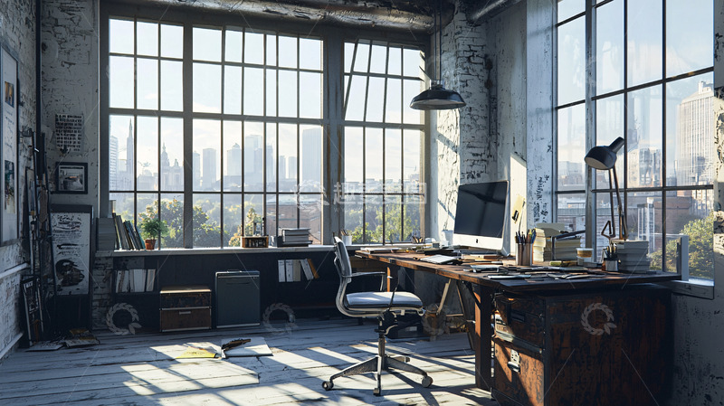 高清大图下载【趣麦麦图】loft风格办公室