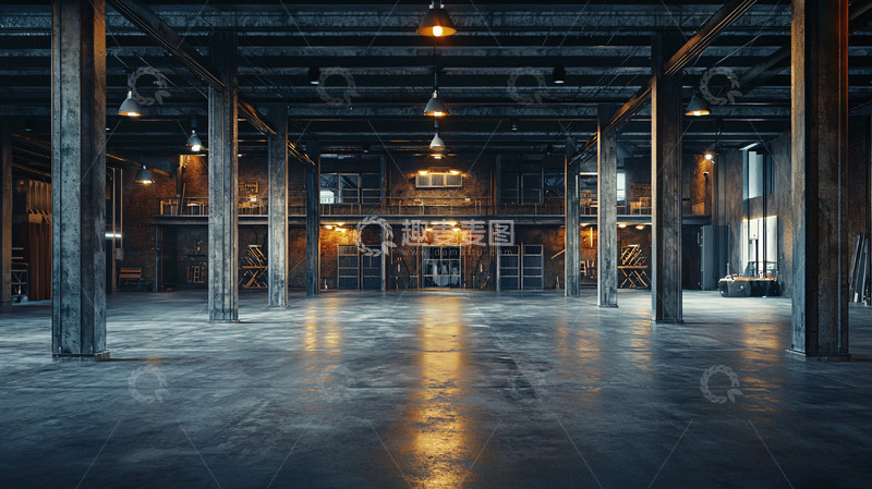 高清大图下载【趣麦麦图】工业风厂房内景