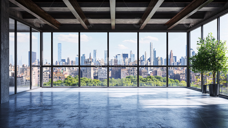 高清大图下载【趣麦麦图】现代都市景观办公室