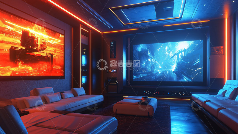 高清大图下载【趣麦麦图】高端家庭影院