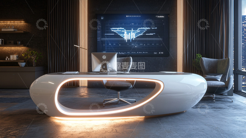 高清大图下载【趣麦麦图】现代简约办公桌