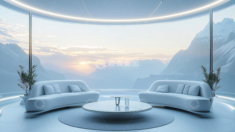 高清大图下载【趣麦麦图】未来感的家庭阳光房设计