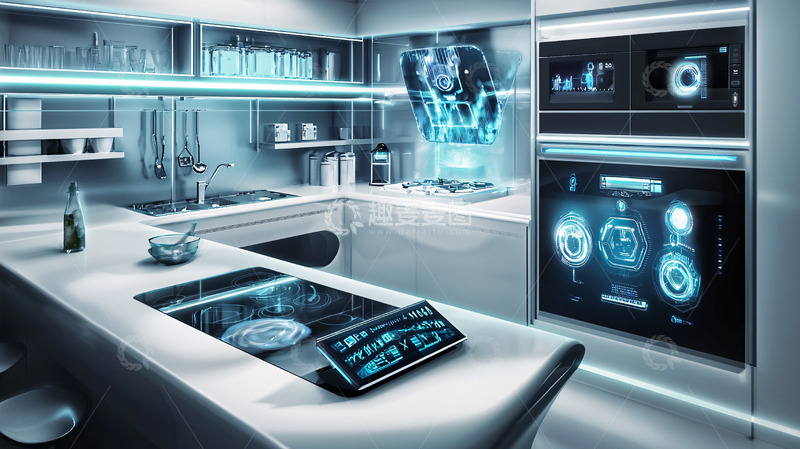 高清大图下载【趣麦麦图】未来科技厨房