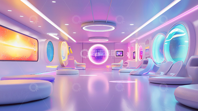 高清大图下载【趣麦麦图】未来感房间设计