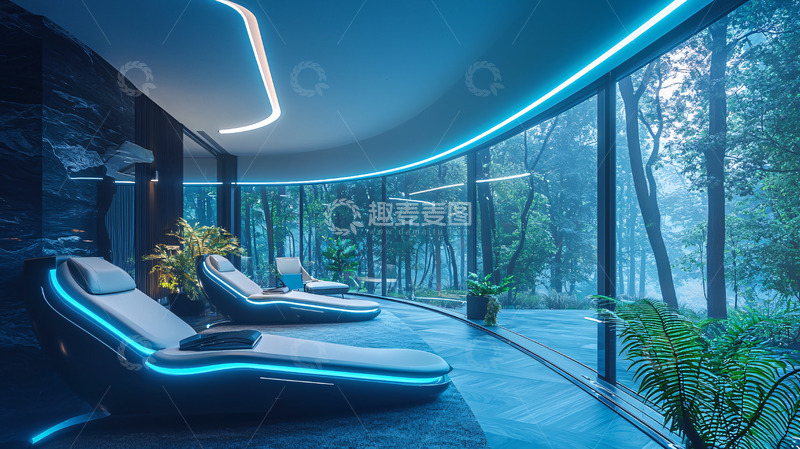 高清大图下载【趣麦麦图】森林系休闲SPA会所