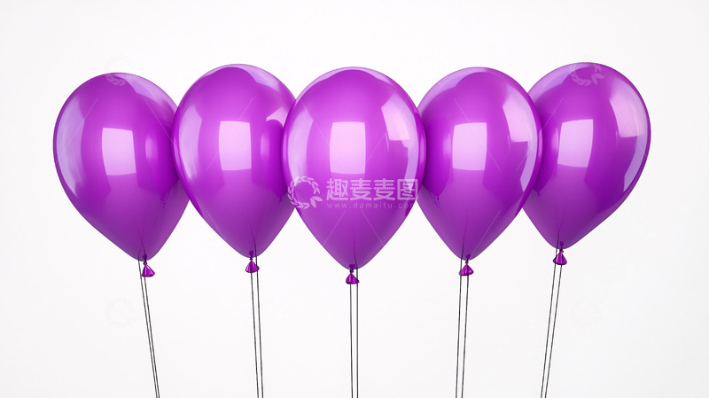 高清大图下载【趣麦麦图】紫色气球