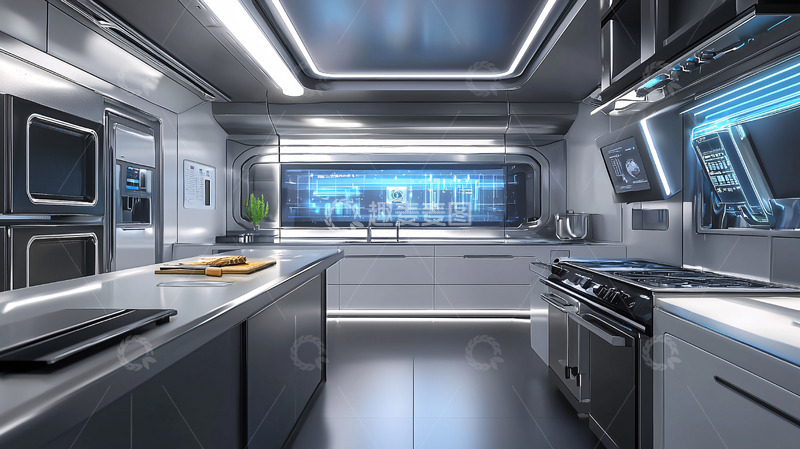 高清大图下载【趣麦麦图】未来科技厨房