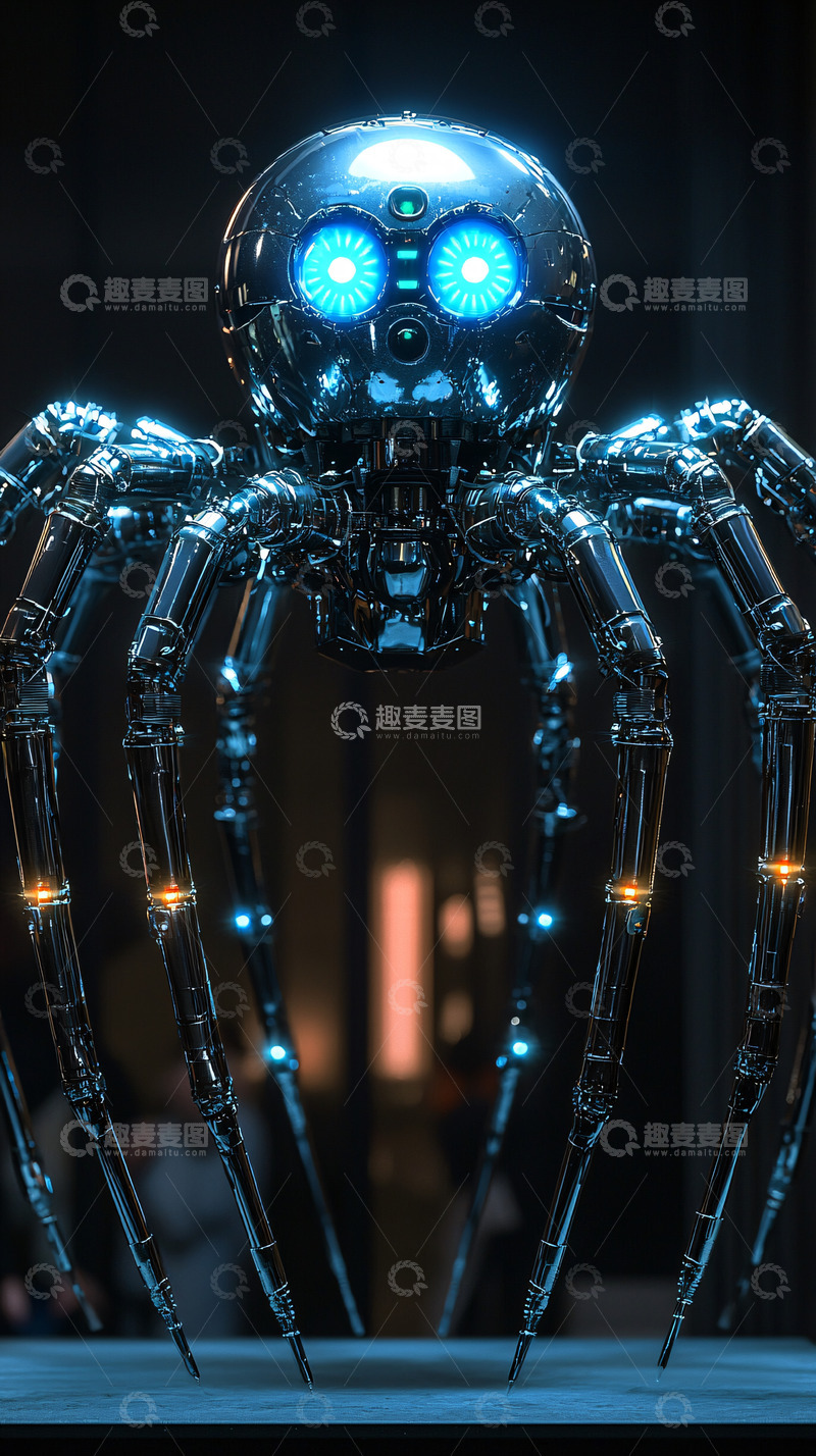 高清大图下载【趣麦麦图】机械蜘蛛