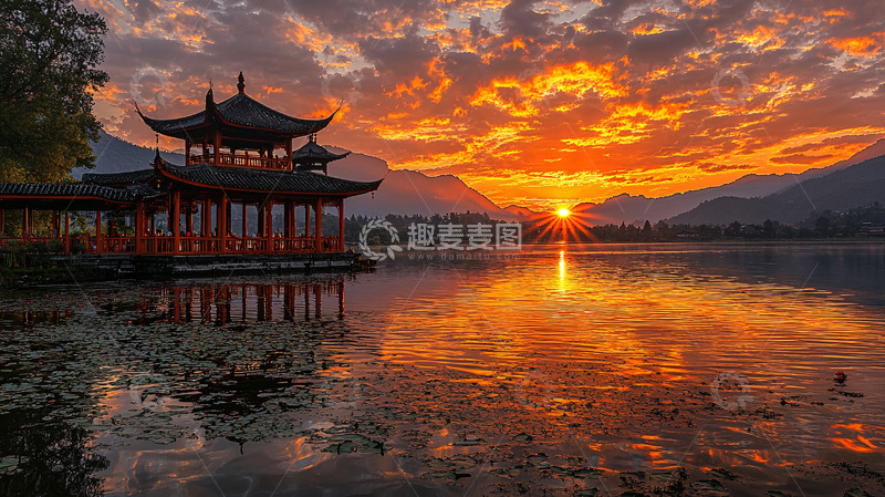 高清大图下载【趣麦麦图】日落