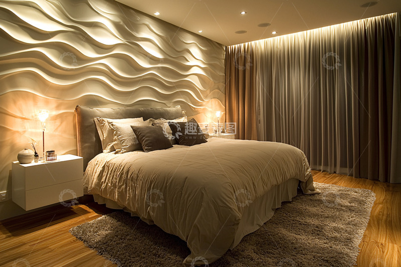 高清大图下载【趣麦麦图】卧室背景墙