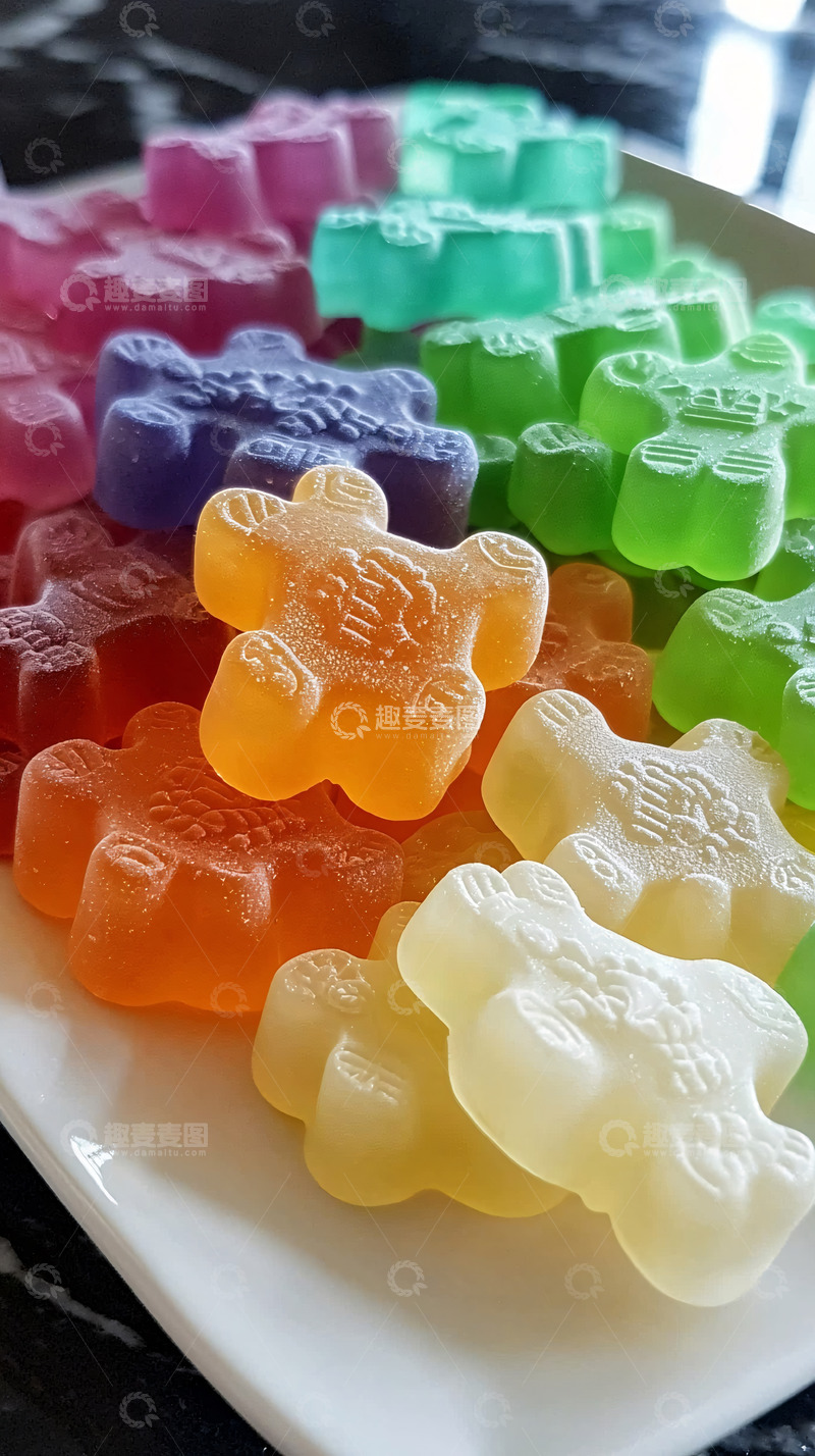 高清大图下载【趣麦麦图】彩色小熊软糖