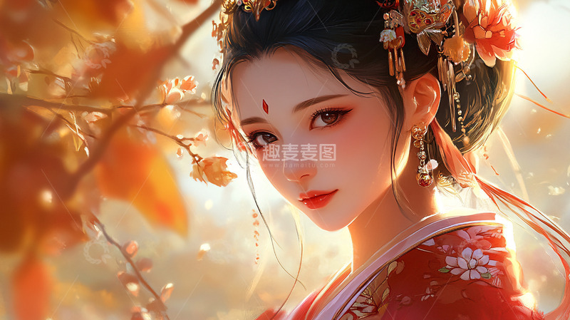 高清大图下载【趣麦麦图】古风美女