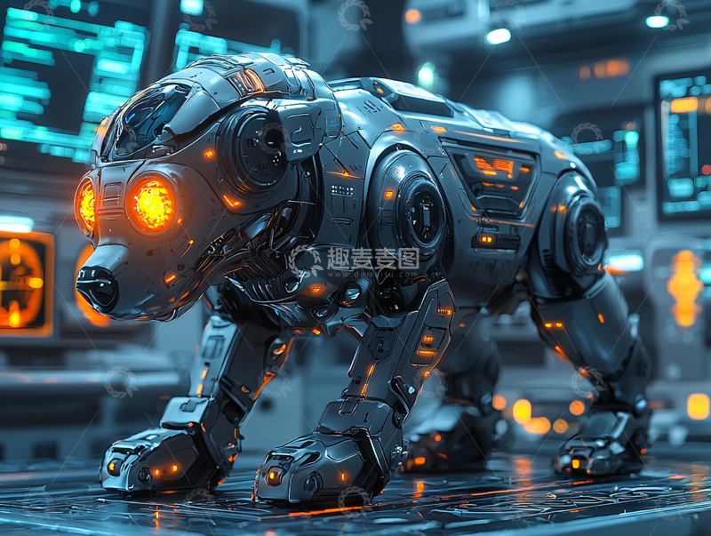 高清大图下载【趣麦麦图】机械熊