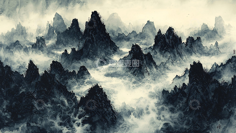 高清大图下载【趣麦麦图】水墨画