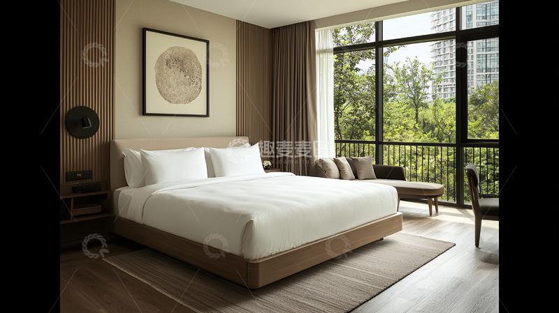高清大图下载【趣麦麦图】现代简约酒店套房