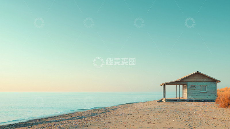 高清大图下载【趣麦麦图】海边小屋