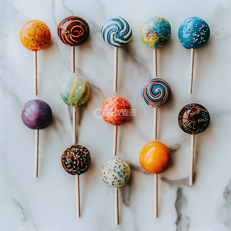 高清大图下载【趣麦麦图】彩色棒棒糖