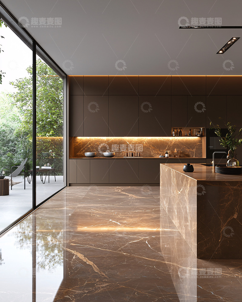 高清大图下载【趣麦麦图】现代极简风格厨房