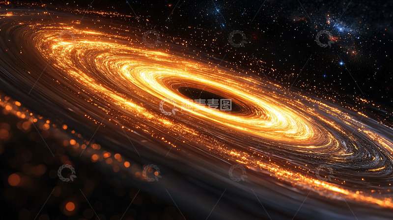 高清大图下载【趣麦麦图】壮丽的宇宙黑洞漩涡