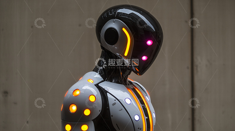 高清大图下载【趣麦麦图】未来感机器人