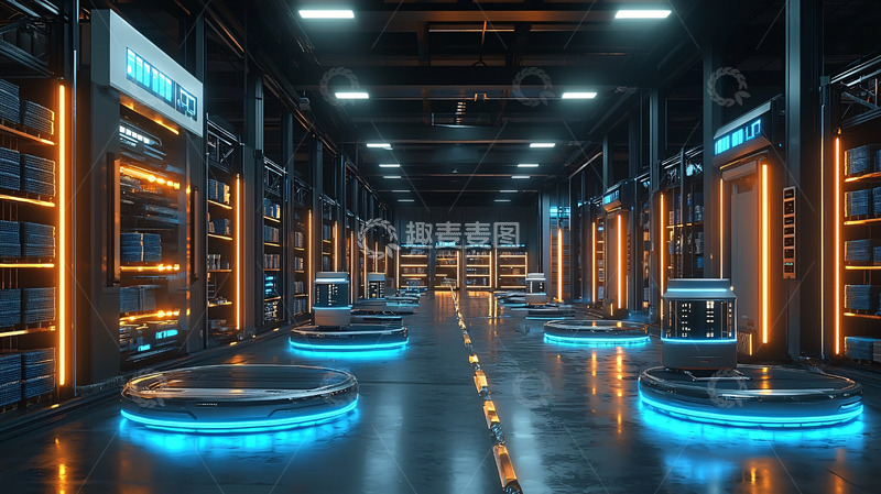 高清大图下载【趣麦麦图】未来科技感仓库
