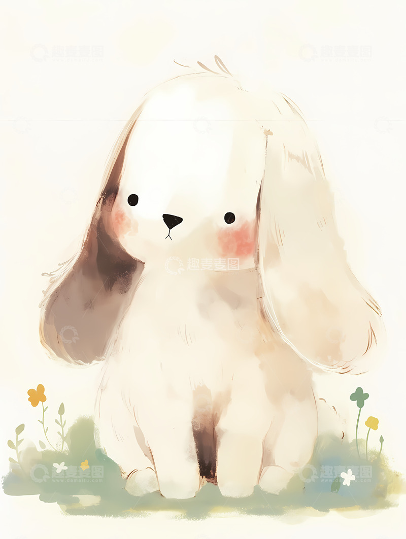 高清大图下载【趣麦麦图】狗狗插画素材9