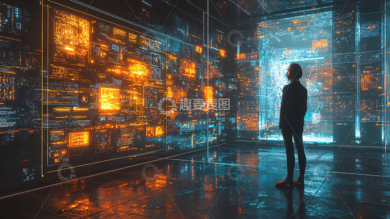 高清大图下载【趣麦麦图】未来科技空间