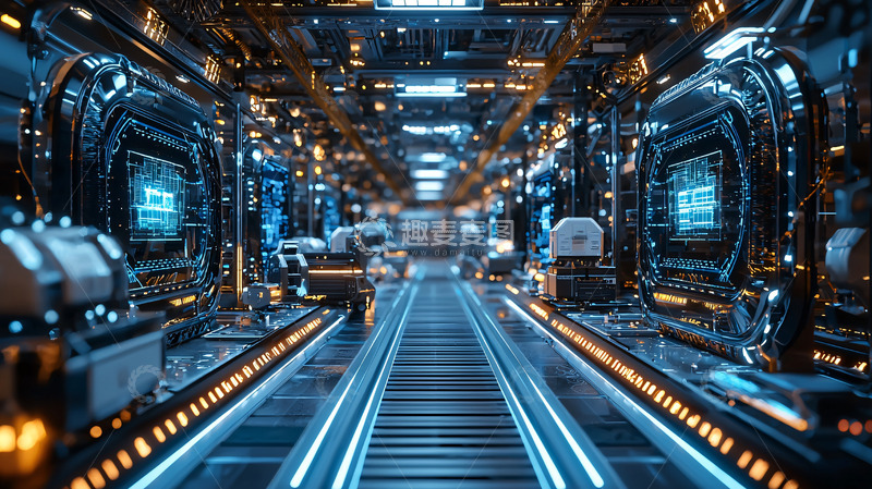 高清大图下载【趣麦麦图】科幻未来科技走廊