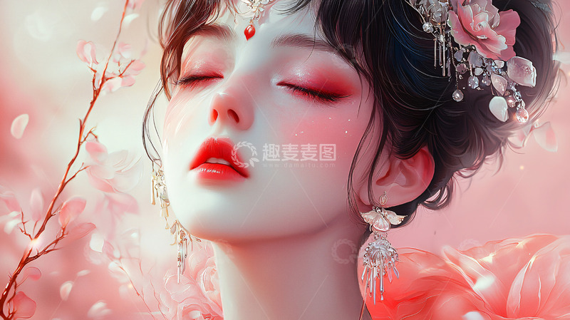 高清大图下载【趣麦麦图】古风美女