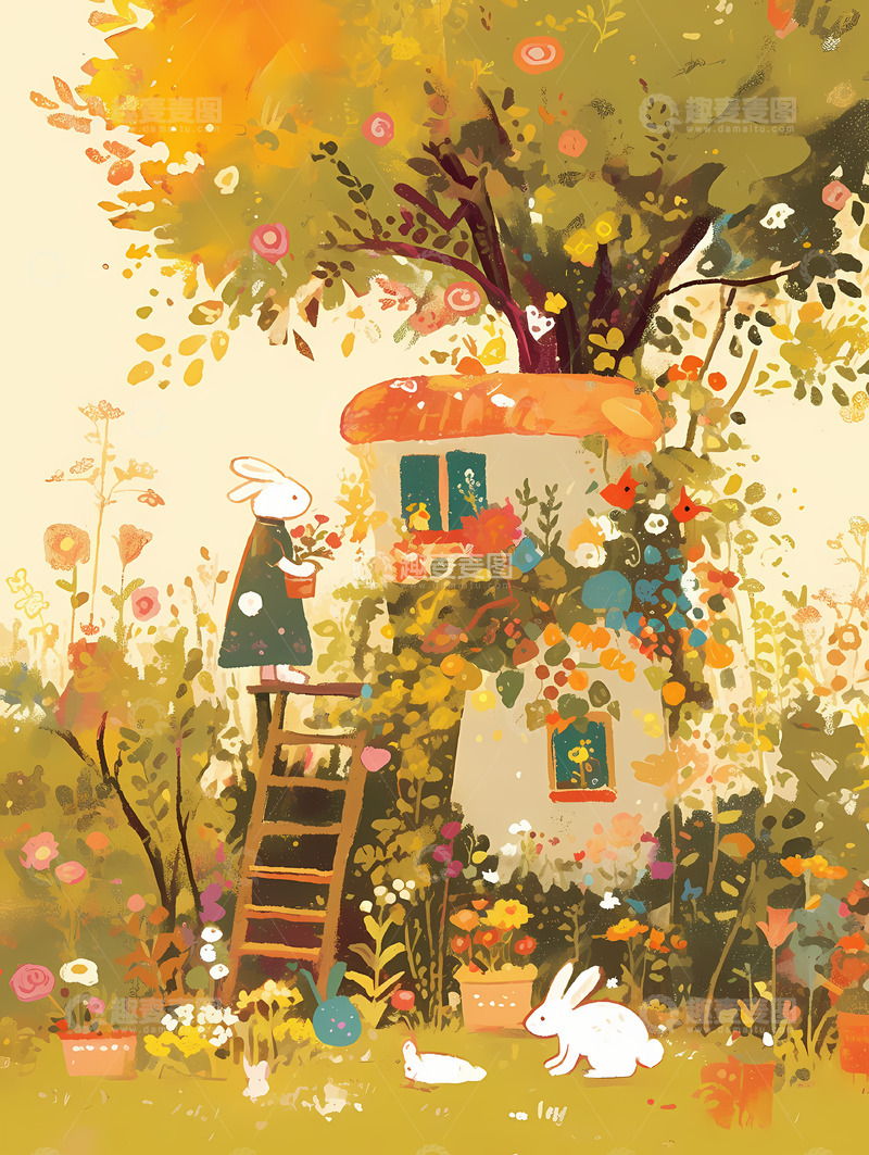 高清大图下载【趣麦麦图】儿童插画素材18