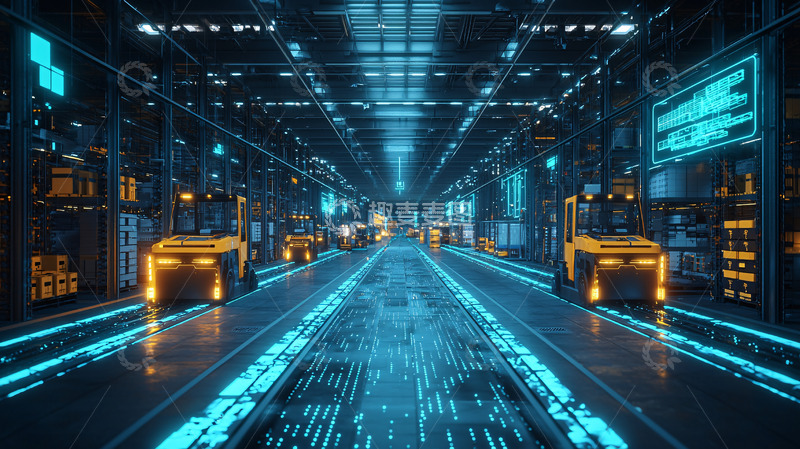 高清大图下载【趣麦麦图】未来科技感长廊