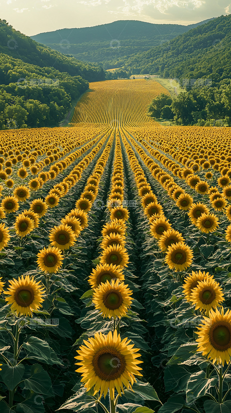 高清大图下载【趣麦麦图】向日葵田园风光