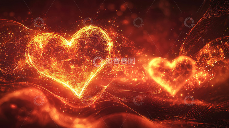 高清大图下载【趣麦麦图】火焰之心
