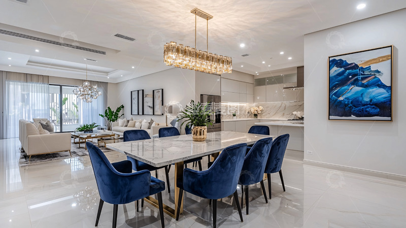 高清大图下载【趣麦麦图】现代轻奢开放式餐厅