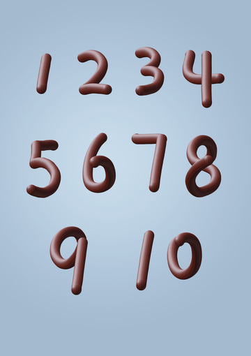 木质纹理手写数字