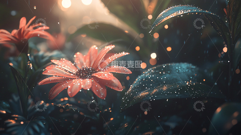 高清大图下载【趣麦麦图】雨后花朵