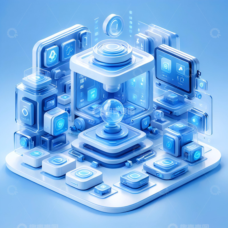 高清大图下载【趣麦麦图】立体创意科技icon28