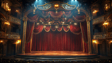 华丽复古剧院舞台
