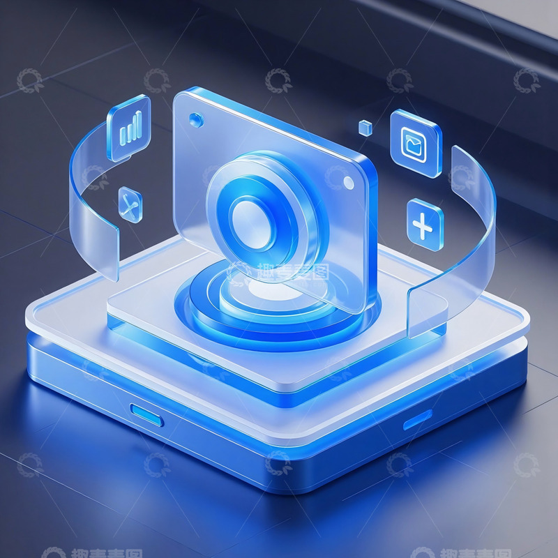 高清大图下载【趣麦麦图】立体创意科技icon43