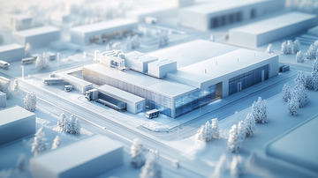 简约风格建筑模型