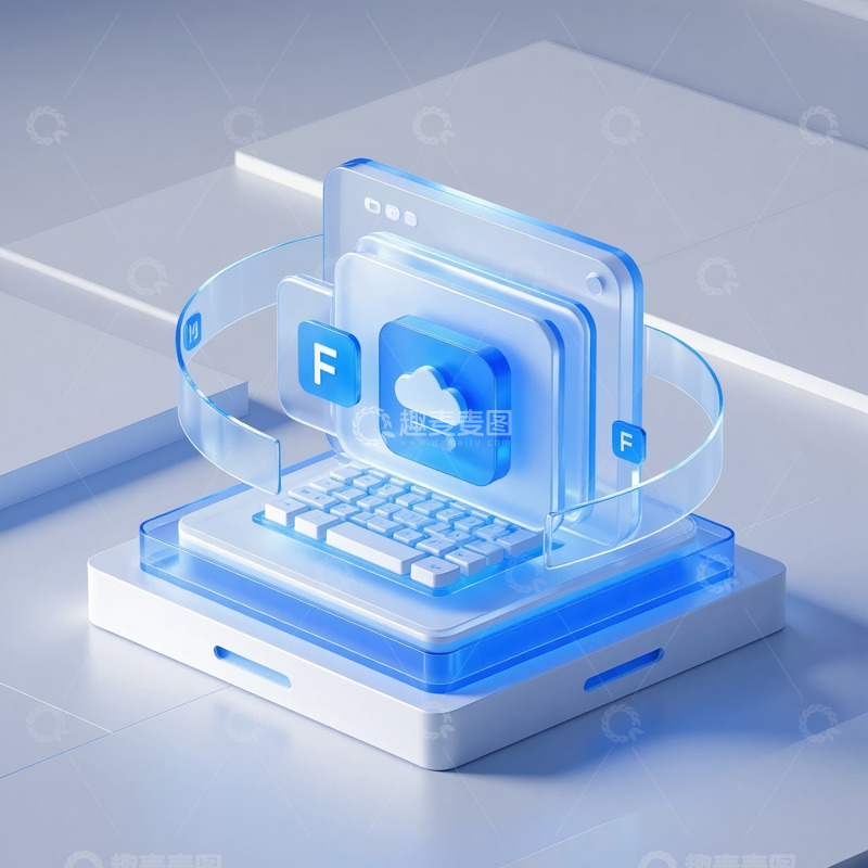 高清大图下载【趣麦麦图】立体创意科技icon98