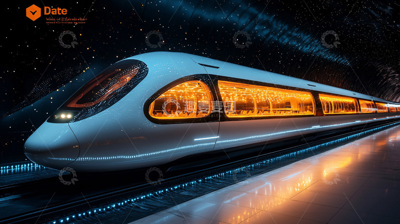 高清大图下载【趣麦麦图】未来科技感列车