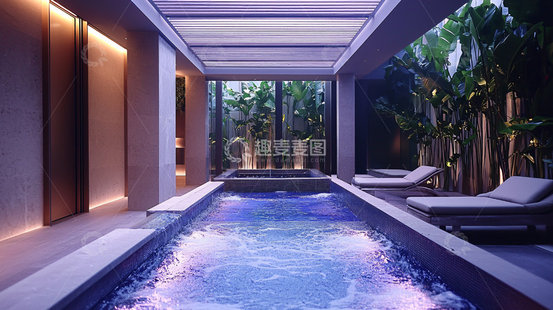 高清大图下载【趣麦麦图】室内泳池